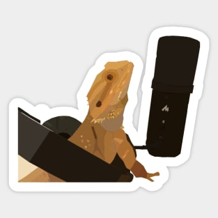 All About Bearded Dragons Cover Art Sticker